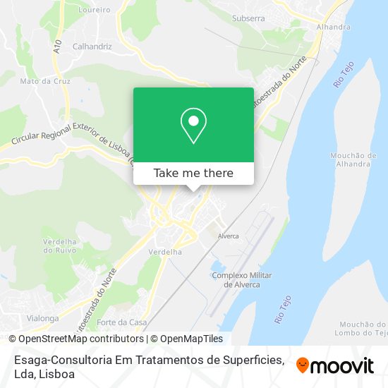 Esaga-Consultoria Em Tratamentos de Superficies, Lda map