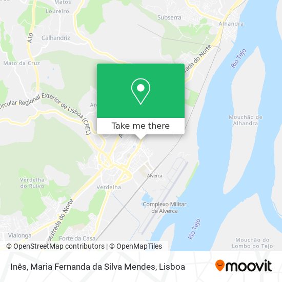 Inês, Maria Fernanda da Silva Mendes mapa