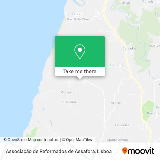 Associação de Reformados de Assafora map