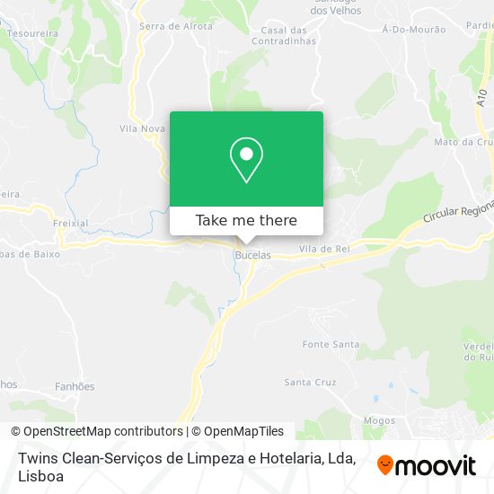 Twins Clean-Serviços de Limpeza e Hotelaria, Lda map