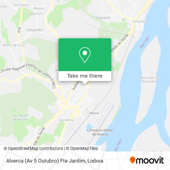 Alverca (Av 5 Outubro) Fte Jardim map