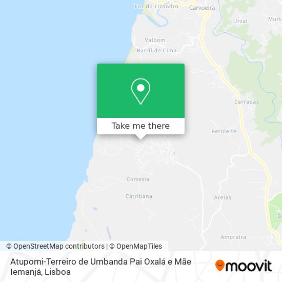 Atupomi-Terreiro de Umbanda Pai Oxalá e Mãe Iemanjá mapa