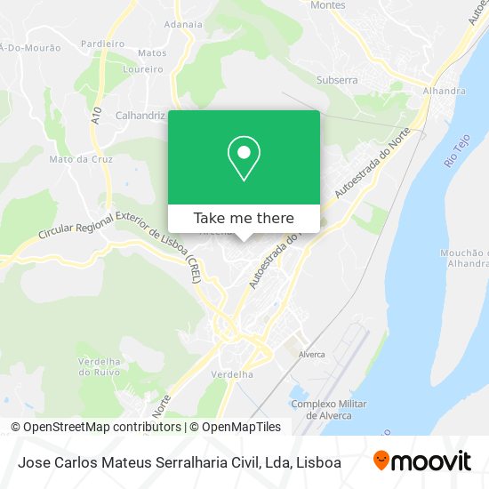 Jose Carlos Mateus Serralharia Civil, Lda map