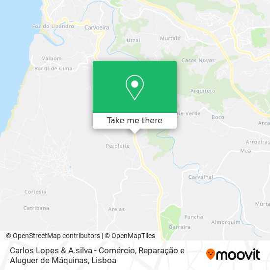 Carlos Lopes & A.silva - Comércio, Reparação e Aluguer de Máquinas map
