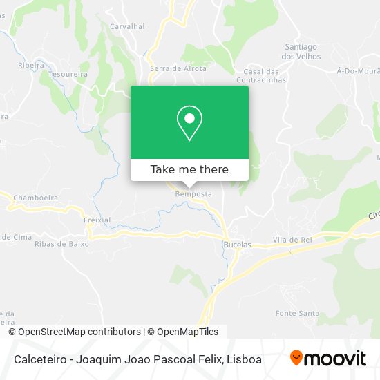 Calceteiro - Joaquim Joao Pascoal Felix map