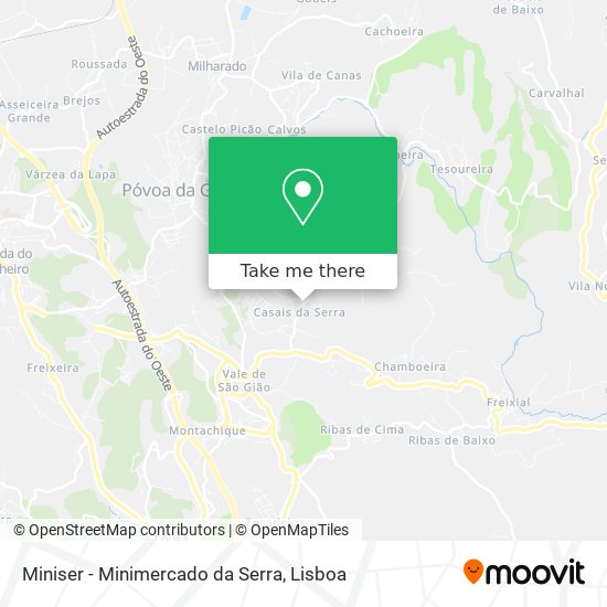 Miniser - Minimercado da Serra map