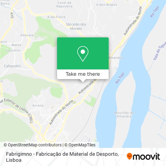 Fabrigimno - Fabricação de Material de Desporto map