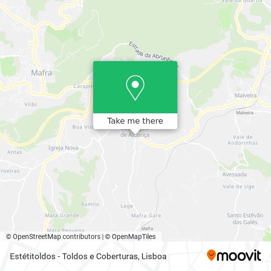 Estétitoldos - Toldos e Coberturas mapa