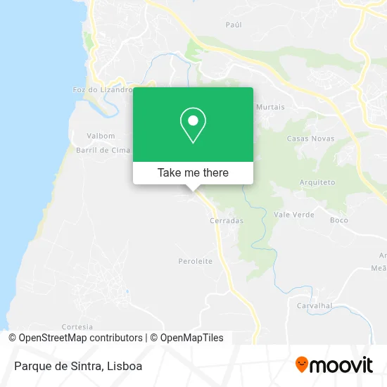 Parque de Sintra map