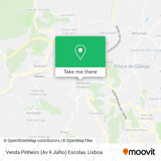 Venda Pinheiro (Av 9 Julho) Escolas map