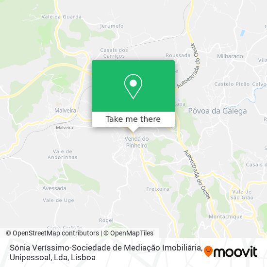 Sónia Veríssimo-Sociedade de Mediação Imobiliária, Unipessoal, Lda map