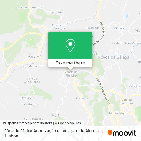 Vale de Mafra-Anodização e Lacagem de Alumínio map