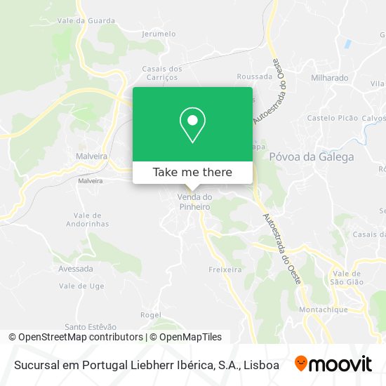 Sucursal em Portugal Liebherr Ibérica, S.A. map