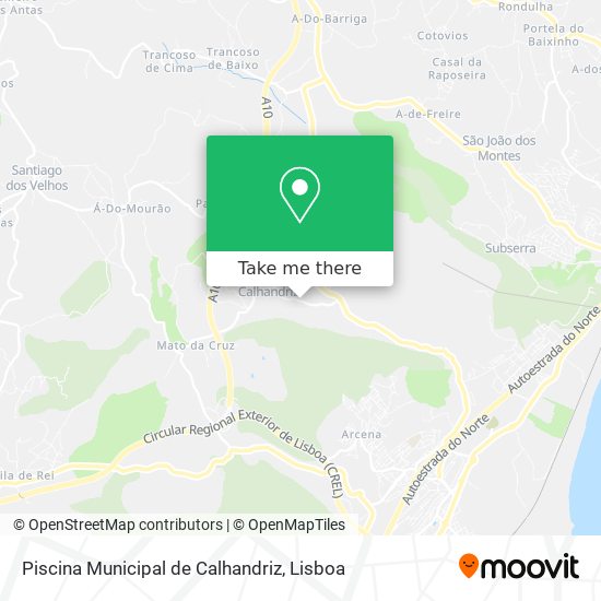 Piscina Municipal de Calhandriz map