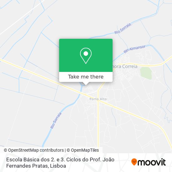 Escola Básica dos 2. e 3. Ciclos do Prof. João Fernandes Pratas map