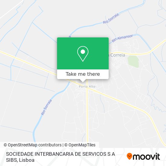 SOCIEDADE INTERBANCARIA DE SERVICOS S A SIBS map