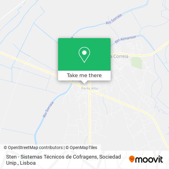 Sten - Sistemas Técnicos de Cofragens, Sociedad Unip. mapa