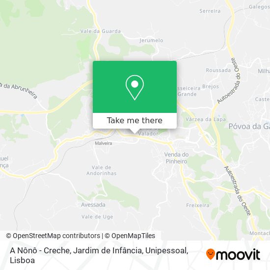 A Nônô - Creche, Jardim de Infância, Unipessoal mapa