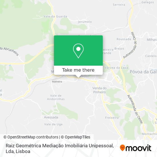 Raiz Geométrica Mediação Imobiliária Unipessoal, Lda map