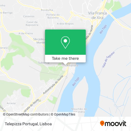 Telepizza Portugal mapa