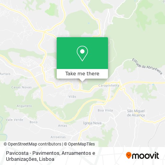 Pavicosta - Pavimentos, Arruamentos e Urbanizações map
