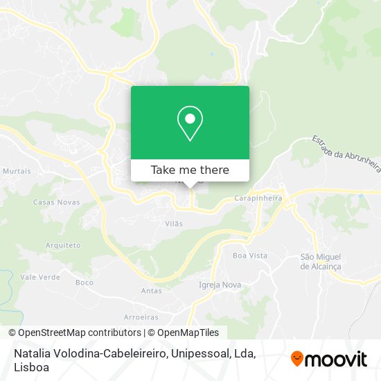 Natalia Volodina-Cabeleireiro, Unipessoal, Lda map