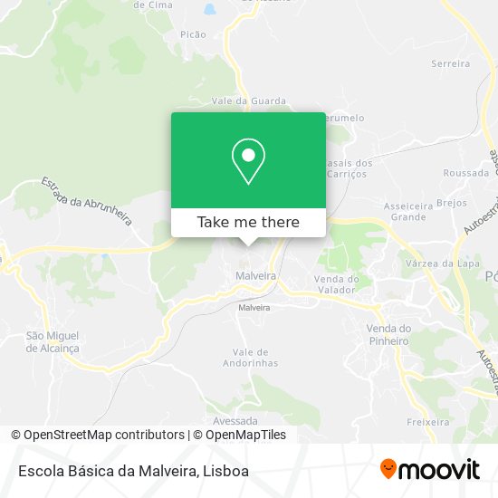 Escola Básica da Malveira map