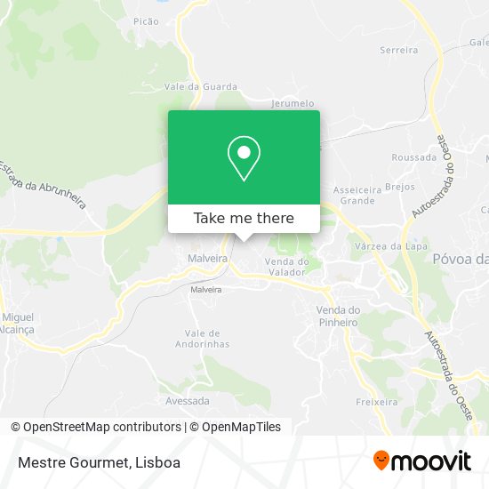 Mestre Gourmet mapa