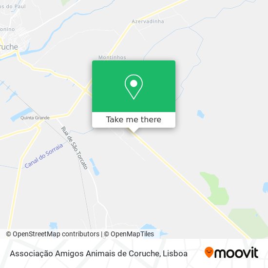 Associação Amigos Animais de Coruche map
