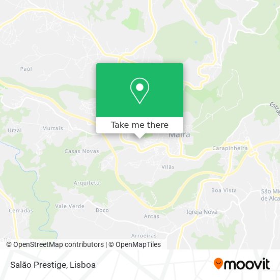 Salão Prestige mapa
