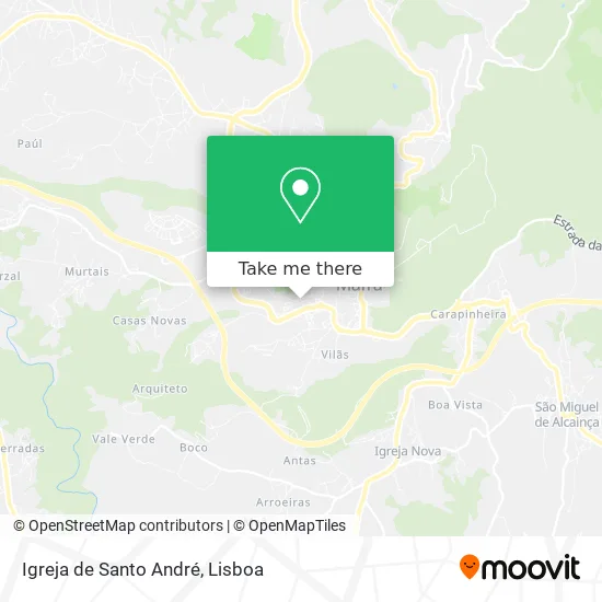 Igreja de Santo André map