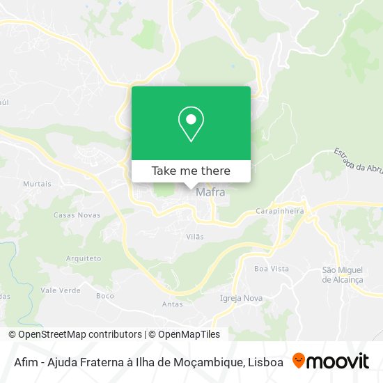 Afim - Ajuda Fraterna à Ilha de Moçambique map
