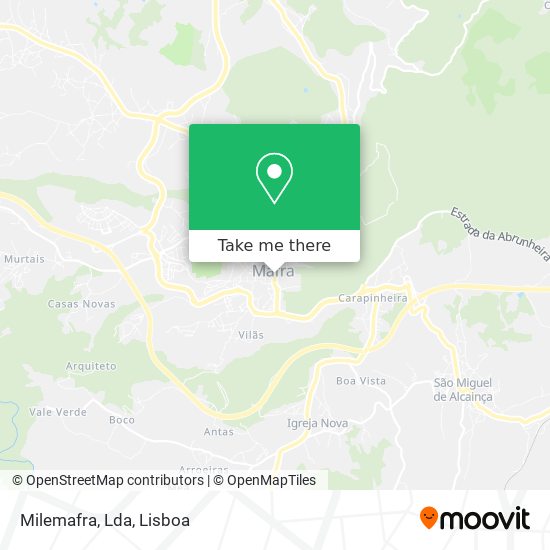 Milemafra, Lda mapa