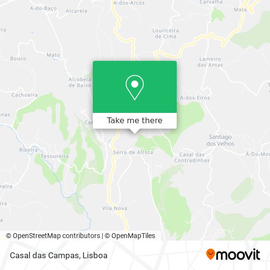 Casal das Campas mapa