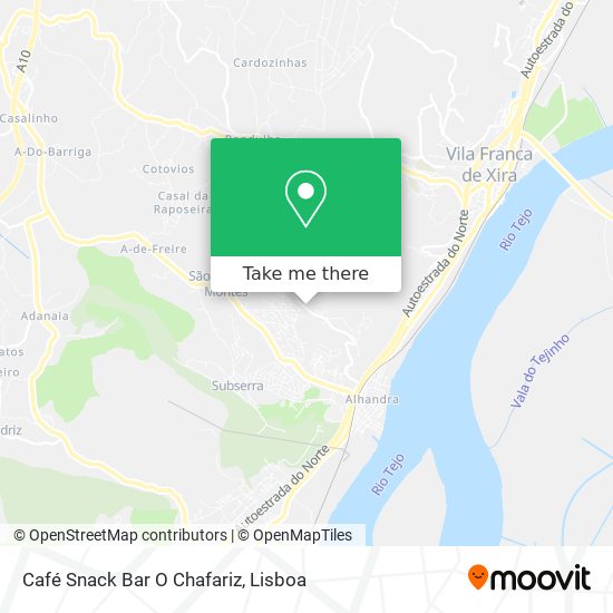 Café Snack Bar O Chafariz map