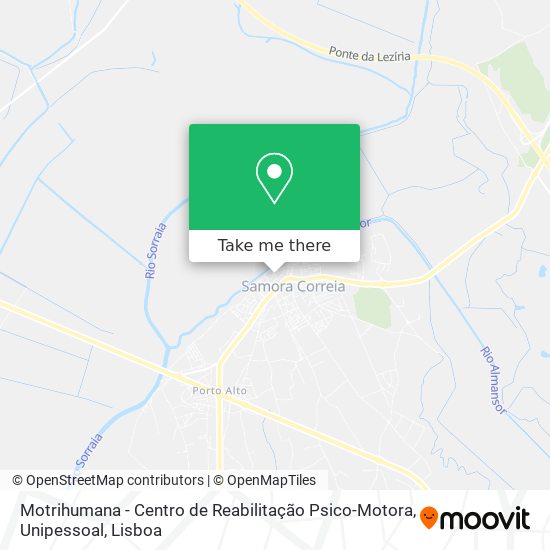 Motrihumana - Centro de Reabilitação Psico-Motora, Unipessoal map