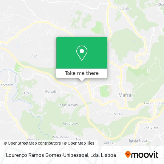 Lourenço Ramos Gomes-Unipessoal, Lda mapa
