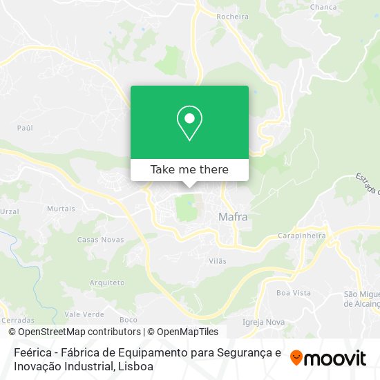 Feérica - Fábrica de Equipamento para Segurança e Inovação Industrial map