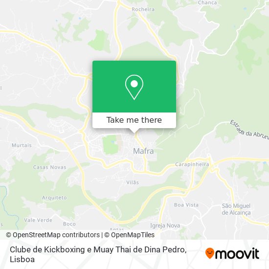 Clube de Kickboxing e Muay Thai de Dina Pedro map