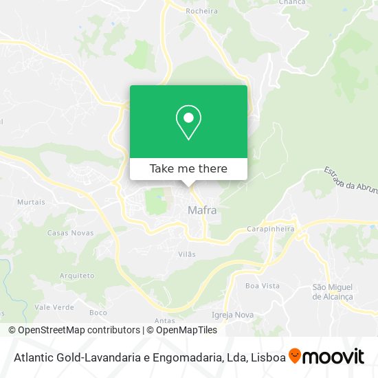 Atlantic Gold-Lavandaria e Engomadaria, Lda map