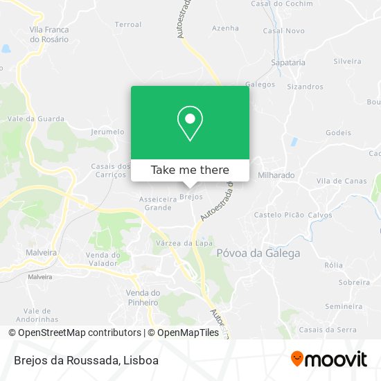 Brejos da Roussada mapa