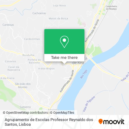 Agrupamento de Escolas Professor Reynaldo dos Santos map