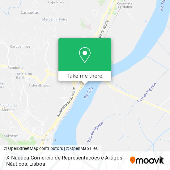 X-Náutica-Comércio de Representações e Artigos Náuticos map