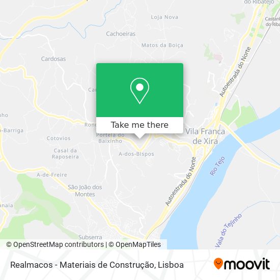 Realmacos - Materiais de Construção map