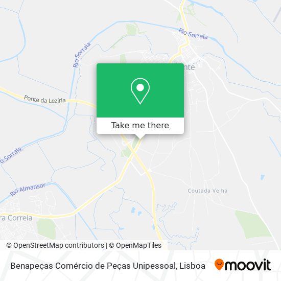 Benapeças Comércio de Peças Unipessoal mapa