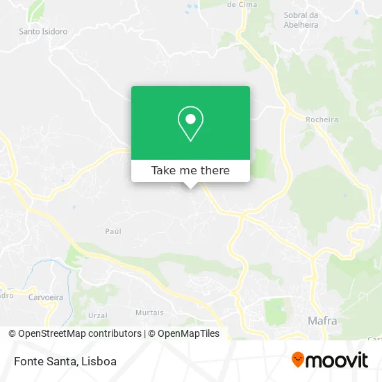 Fonte Santa map
