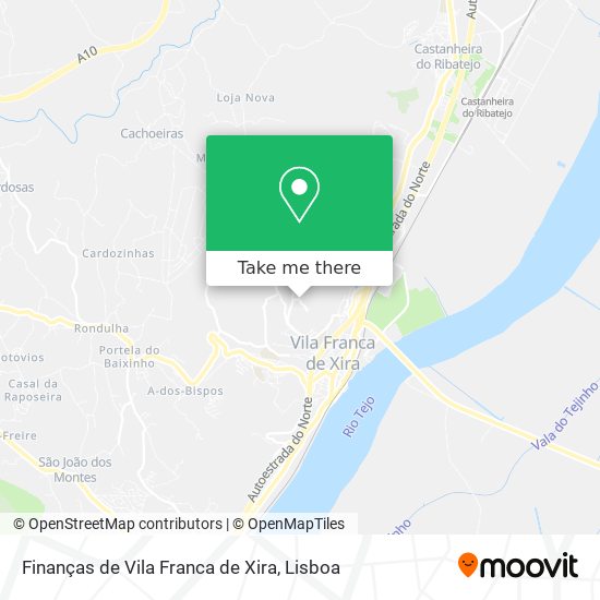 Finanças de Vila Franca de Xira map