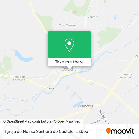 Igreja de Nossa Senhora do Castelo mapa