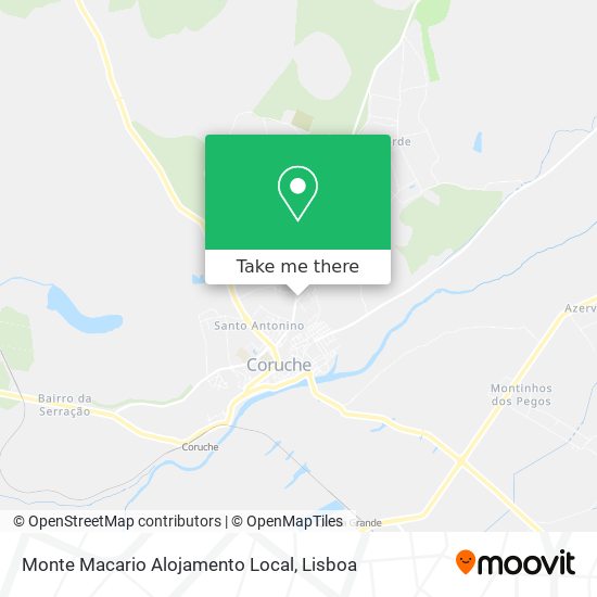 Monte Macario Alojamento Local map