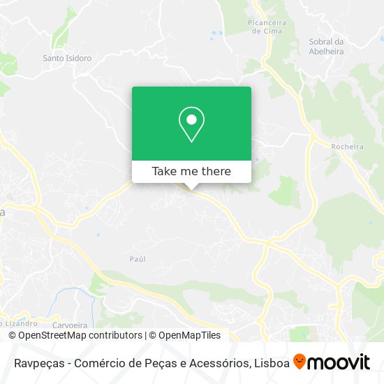 Ravpeças - Comércio de Peças e Acessórios map